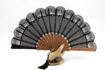 Elegant handmade Cheltenham Black luxury hand fan