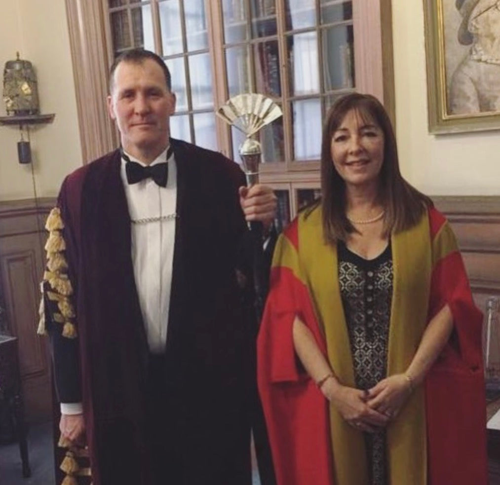 Denise Frankel Artistic Director of Rockcoco fans is honoured to join the Worshipful Company of Fan Makers