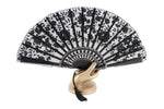 Rockcoco Bruges delicate handmade black lace luxury hand fan