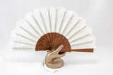 Elegant handmade Cheltenham Cream luxury hand fan