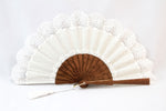 Elegant handmade Cheltenham Cream luxury hand fan