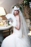 Provence - Exquisite hand painted vintage style lace bridal fan