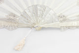 Valencia - Rockcoco fans stunning bridal / evening wear luxury hand fan close up