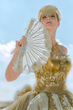 Valencia - Rockcoco fans stunning bridal / evening wear luxury hand fan lace with model
